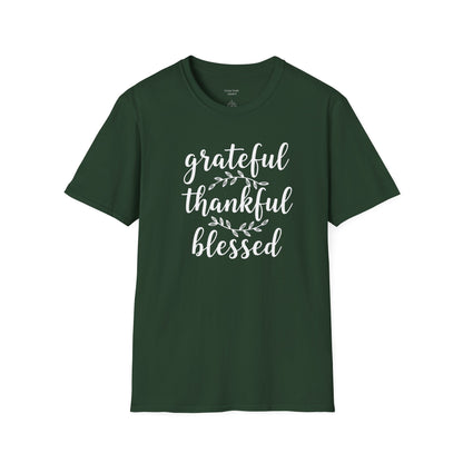 GRATEFUL THANKFUL BLESSED - PREMIUM T-SHIRT