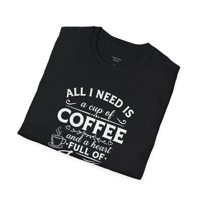 COFFEE AND JESUS - PREMIUM T-SHIRT