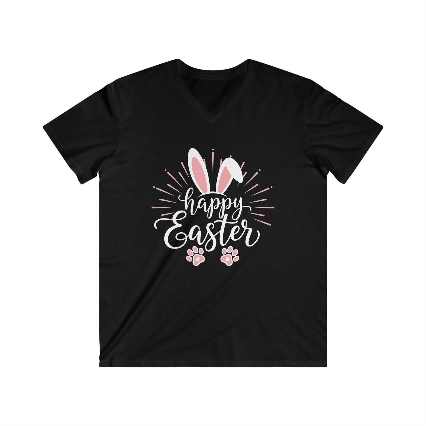 HAPPY EASTER BUNNY - V-NECK PREMIUM T-SHIRT