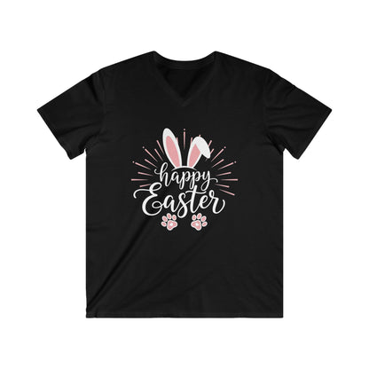 HAPPY EASTER BUNNY - V-NECK PREMIUM T-SHIRT