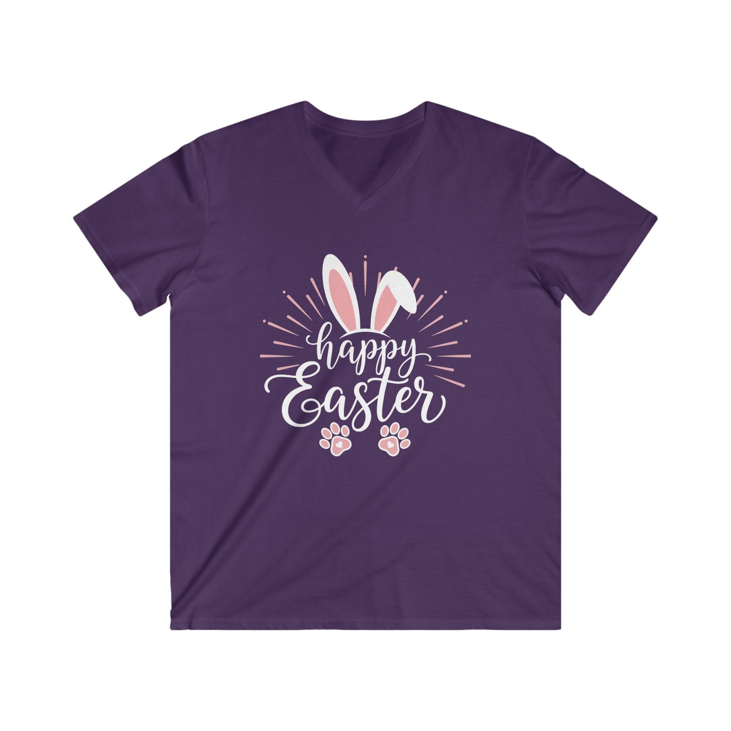 HAPPY EASTER BUNNY - V-NECK PREMIUM T-SHIRT