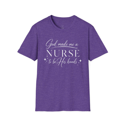 GOD MADE ME A NURSE - PREMIUM T-SHIRT