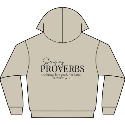 SHE IS MY PROVERBS - PREMIUM HEAVY WEIGHT HOODIE