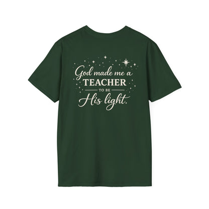 GOD MADE ME A TEACHER - PREMIUM T-SHIRT