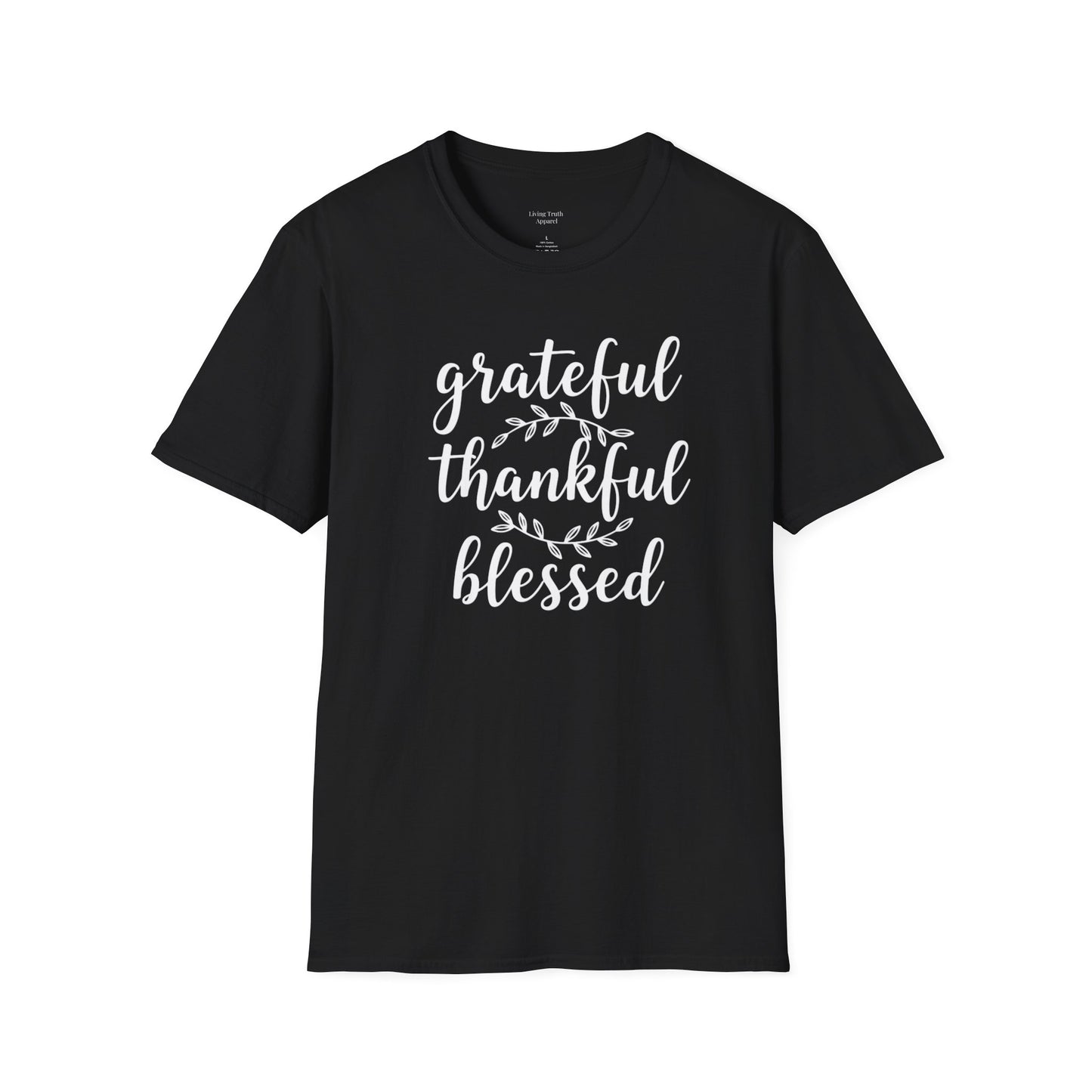 GRATEFUL THANKFUL BLESSED - PREMIUM T-SHIRT