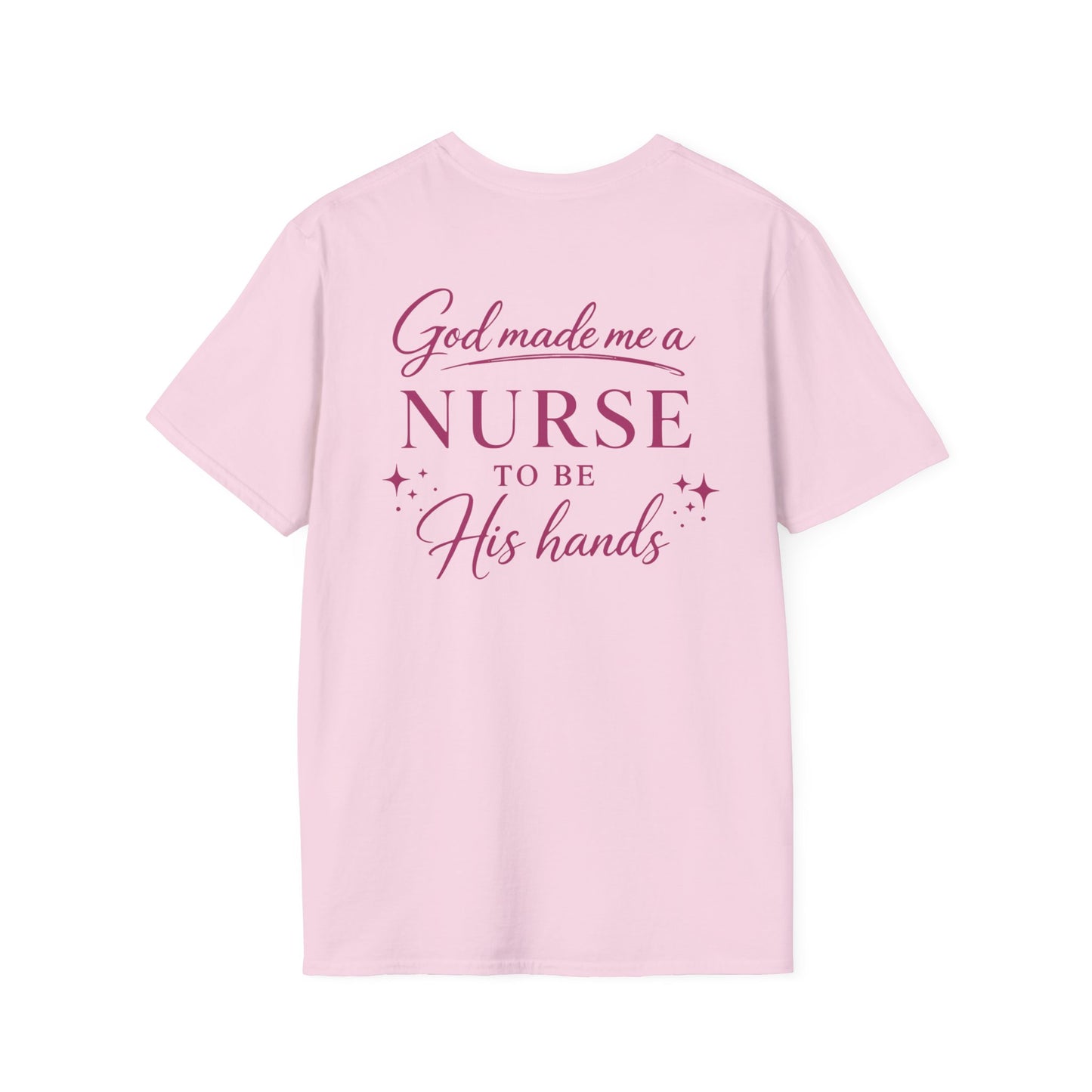 GOD MADE ME A NURSE - PREMIUM T-SHIRT