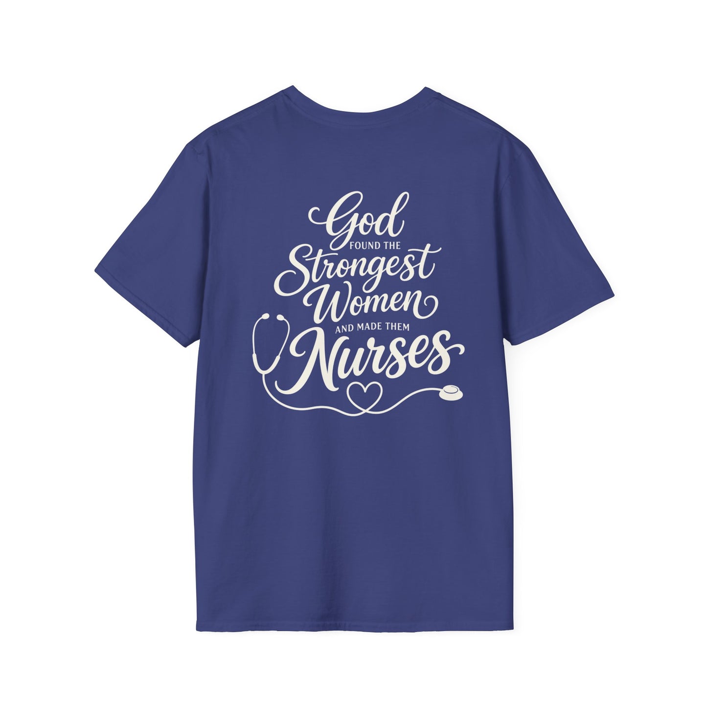 GOD FOUND NURSES STETHOSCOPE - PREMIUM T-SHIRT