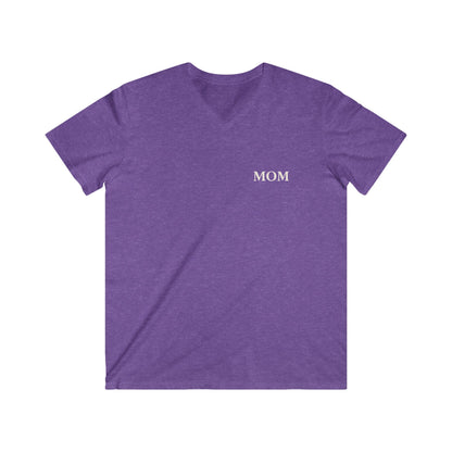 GOD MADE ME A MOM - PREMIUM V-NECK T-SHIRT