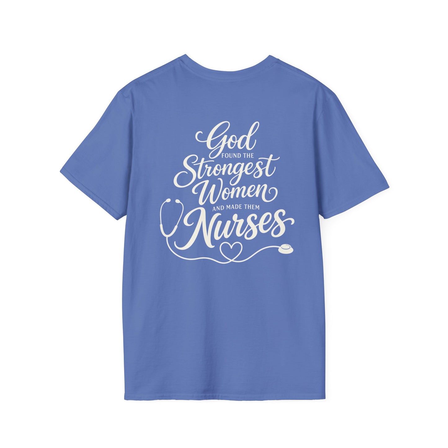 GOD FOUND NURSES STETHOSCOPE - PREMIUM T-SHIRT
