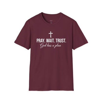 PRAY WAIT TRUST - PREMIUM T-SHIRT