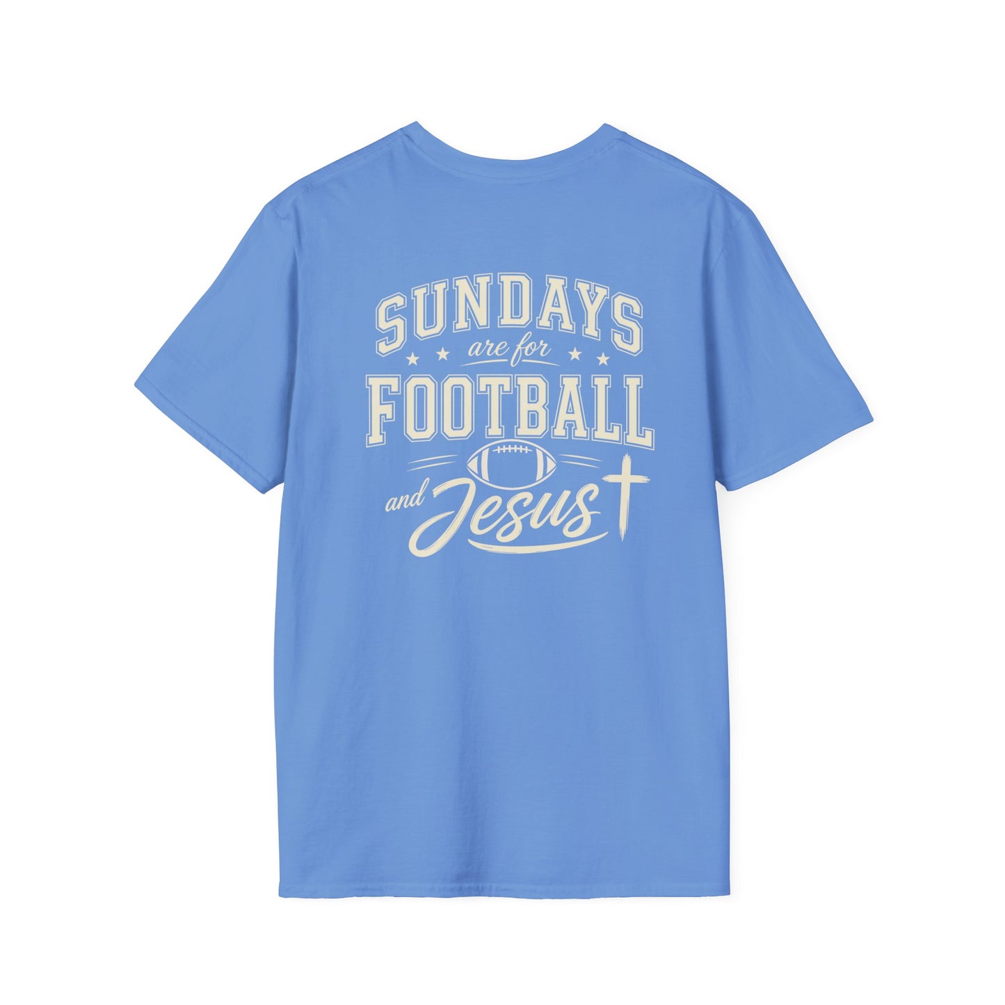 SUNDAYS ARE FOR FOOTBALL AND JESUS - PREMIUM T-SHIRT