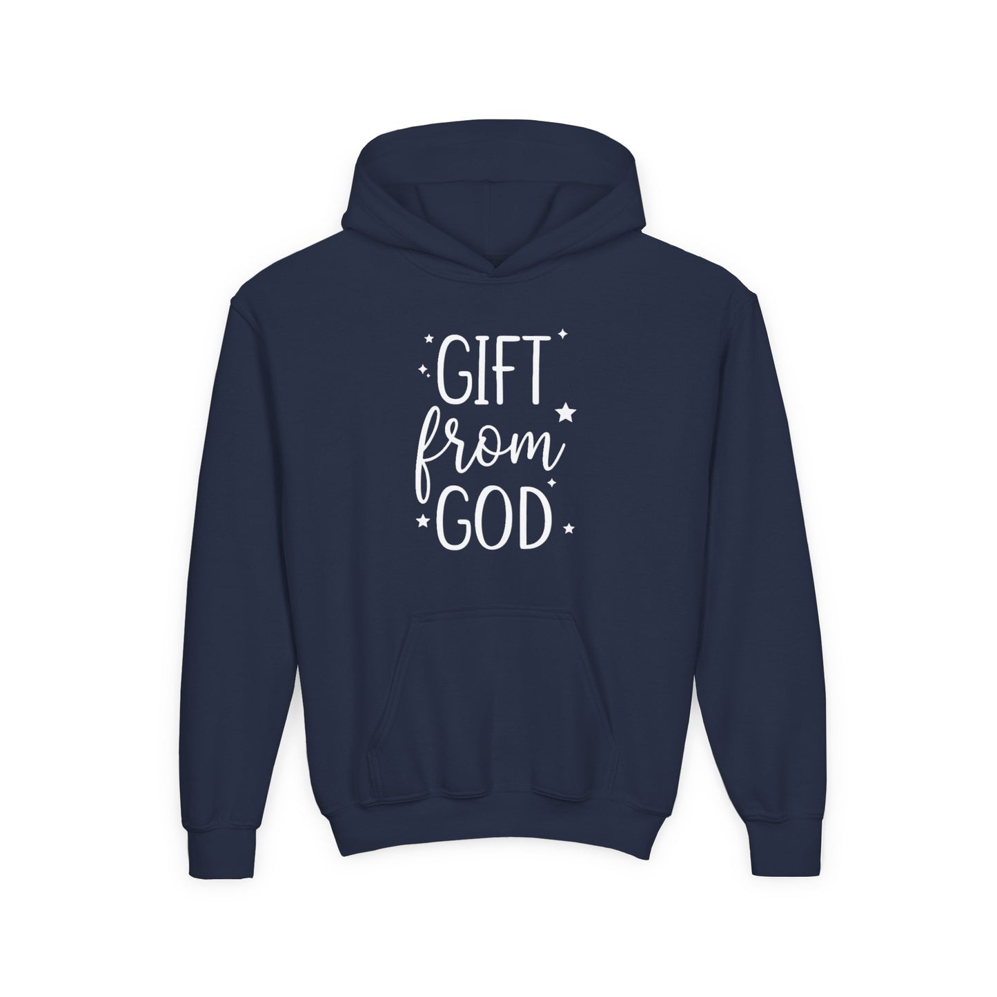 GIFT FROM GOD - YOUTH MEDIUM-HEAVY WEIGH HOODIE