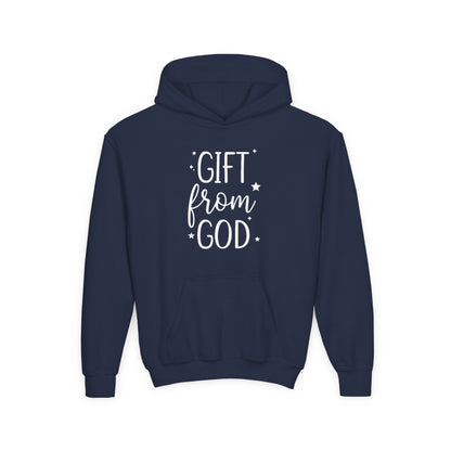 GIFT FROM GOD - YOUTH MEDIUM-HEAVY WEIGH HOODIE