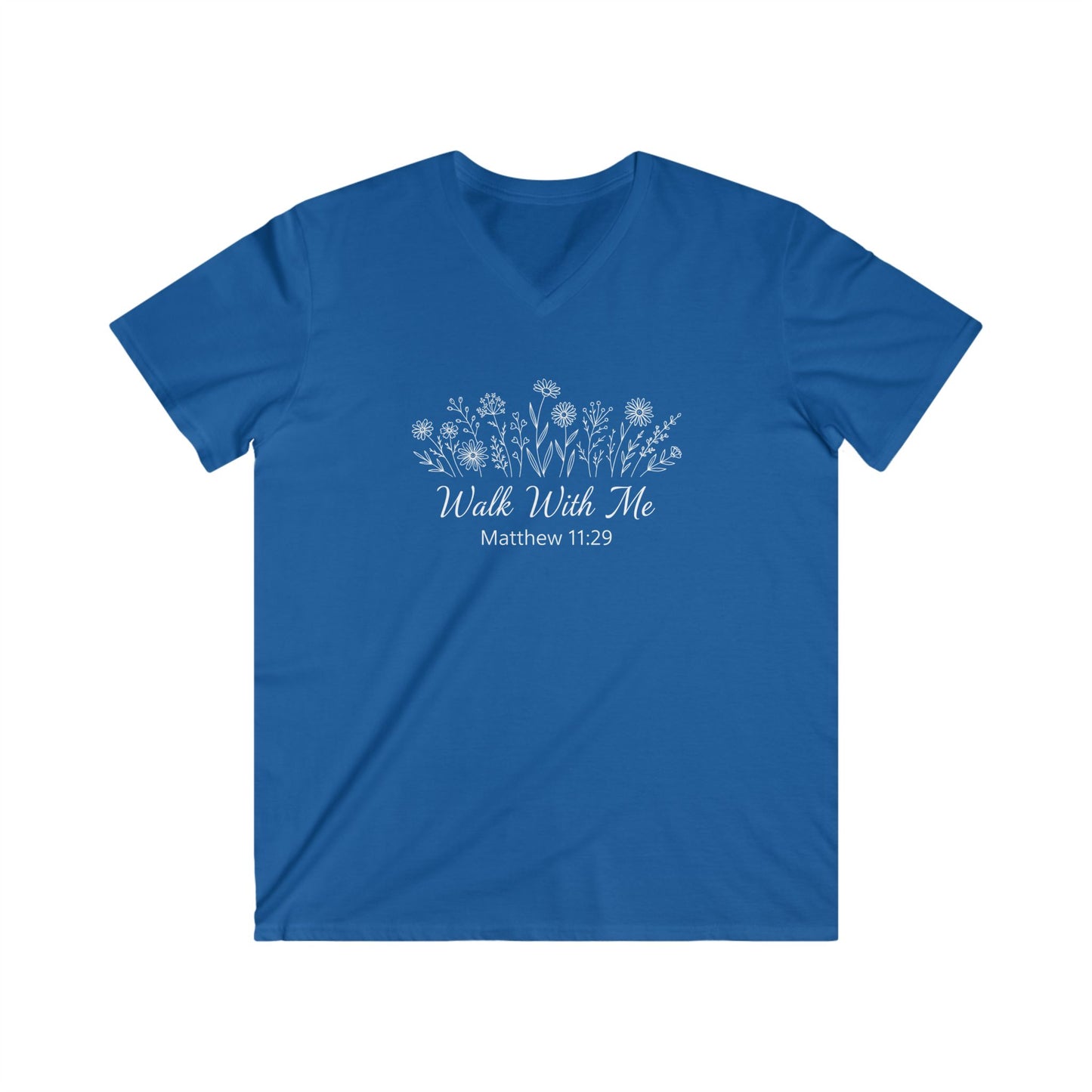 WALK WITH ME - V-NECK PREMIUM T-SHIRT