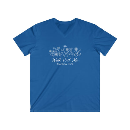 WALK WITH ME - V-NECK PREMIUM T-SHIRT