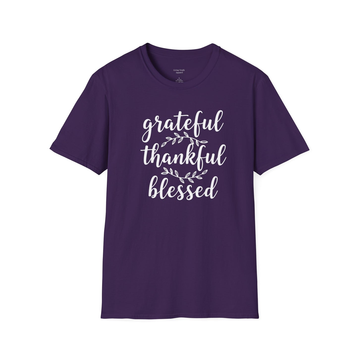 GRATEFUL THANKFUL BLESSED - PREMIUM T-SHIRT