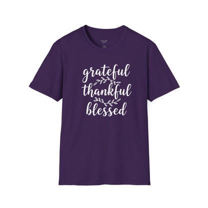 GRATEFUL THANKFUL BLESSED - PREMIUM T-SHIRT