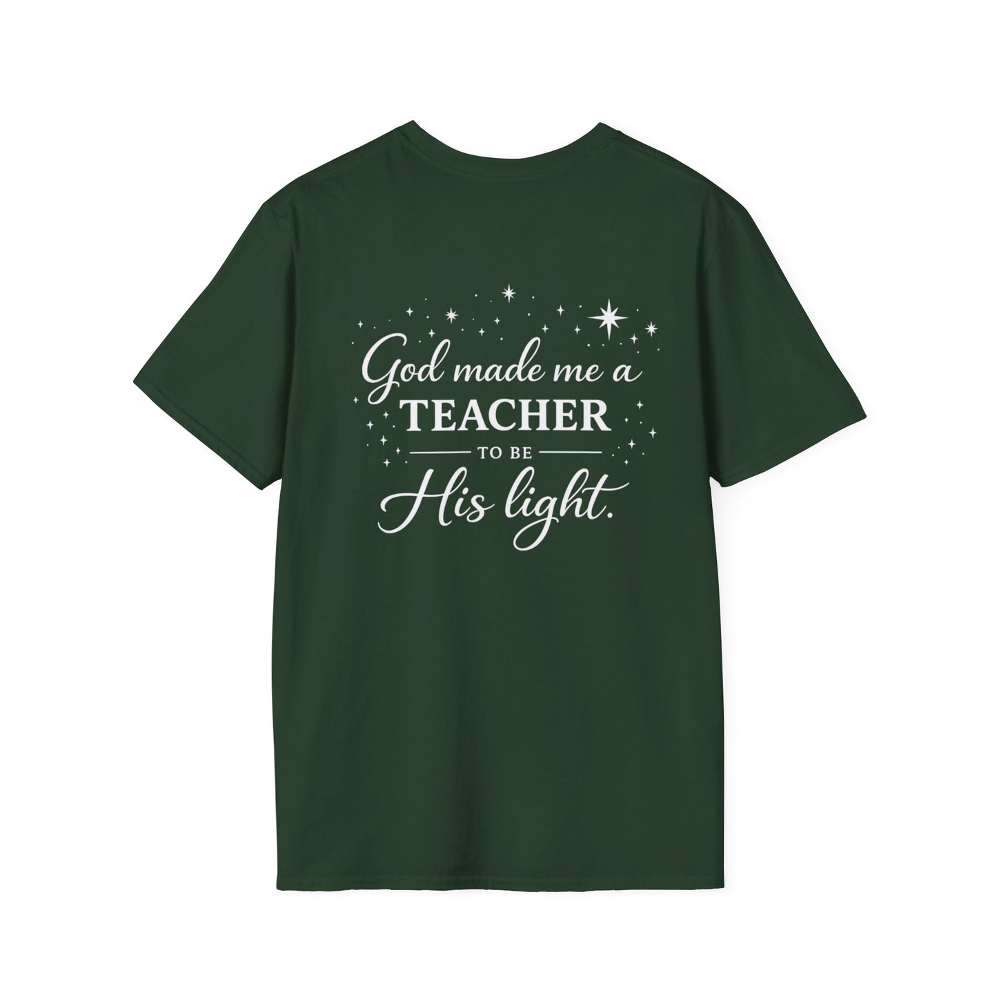 GOD MADE ME A TEACHER - PREMIUM T-SHIRT