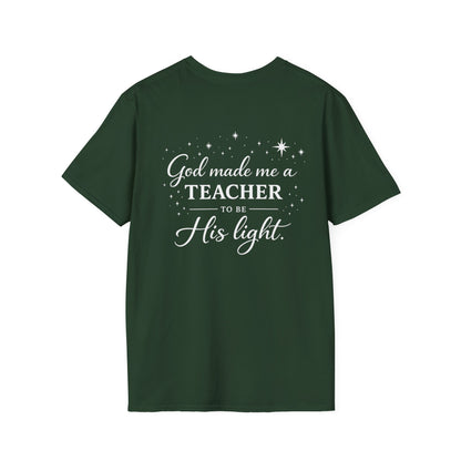 GOD MADE ME A TEACHER - PREMIUM T-SHIRT