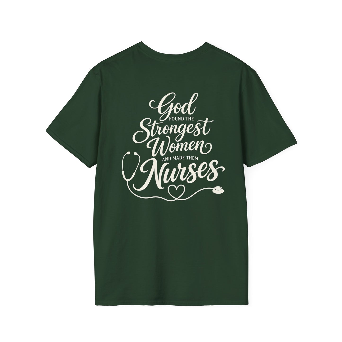 GOD FOUND NURSES STETHOSCOPE - PREMIUM T-SHIRT