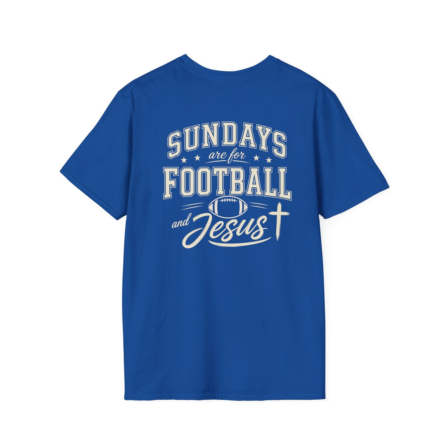 SUNDAYS ARE FOR FOOTBALL AND JESUS - PREMIUM T-SHIRT