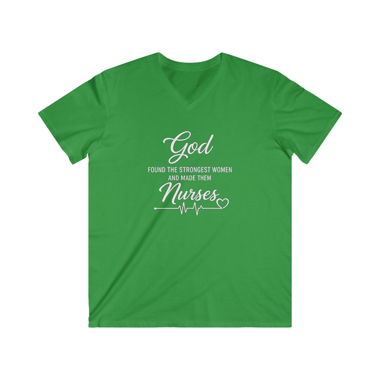 GOD FOUND THE STRONGEST WOMEN - V-NECK PREMIUM T-SHIRT