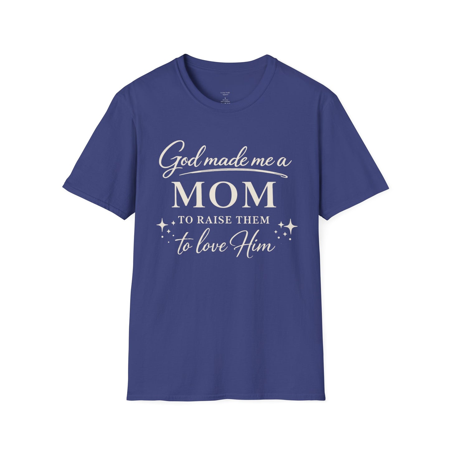 GOD MADE ME A MOM FRONT ONLY - PREMIUM-T-SHIRT