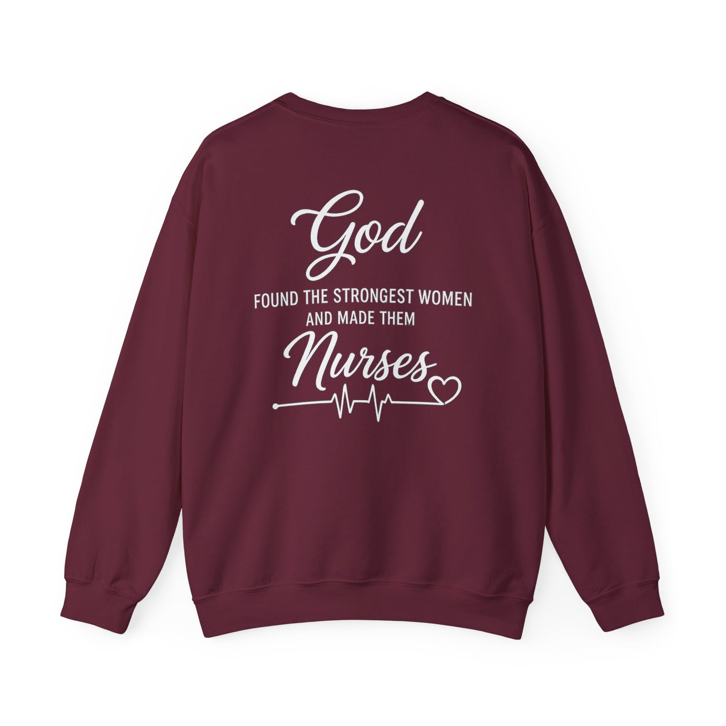 GOD FOUND NURSES - MEDIUM-HEAVY WEIGHT SWEATSHIRT