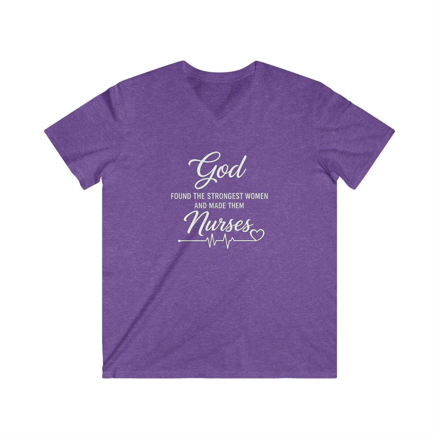 GOD FOUND THE STRONGEST WOMEN - V-NECK PREMIUM T-SHIRT