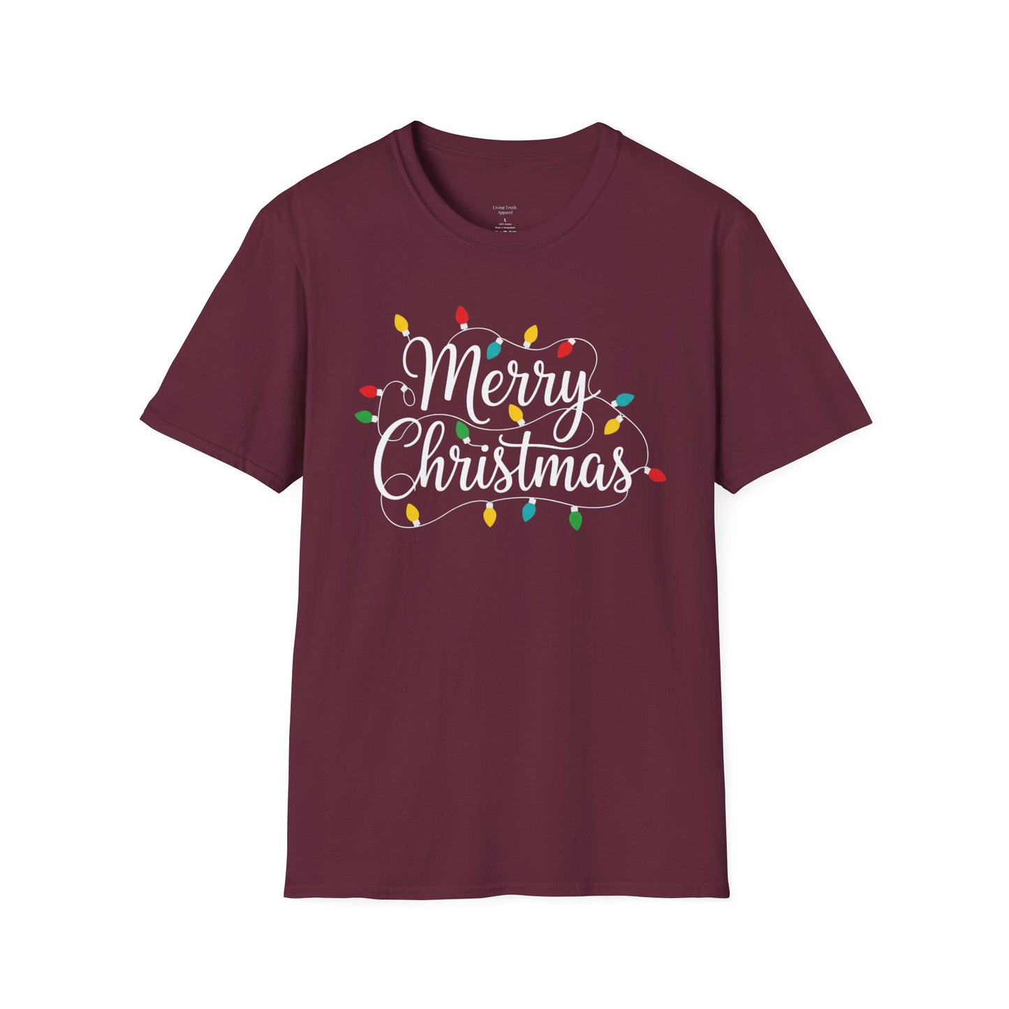 MERRY CHRISTMAS LIGHTS - PREMIUM T-SHIRT