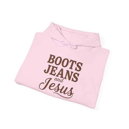 BOOTS JEANS JESUS - MEDIUM-HEAVY WEIGHT HOODIE