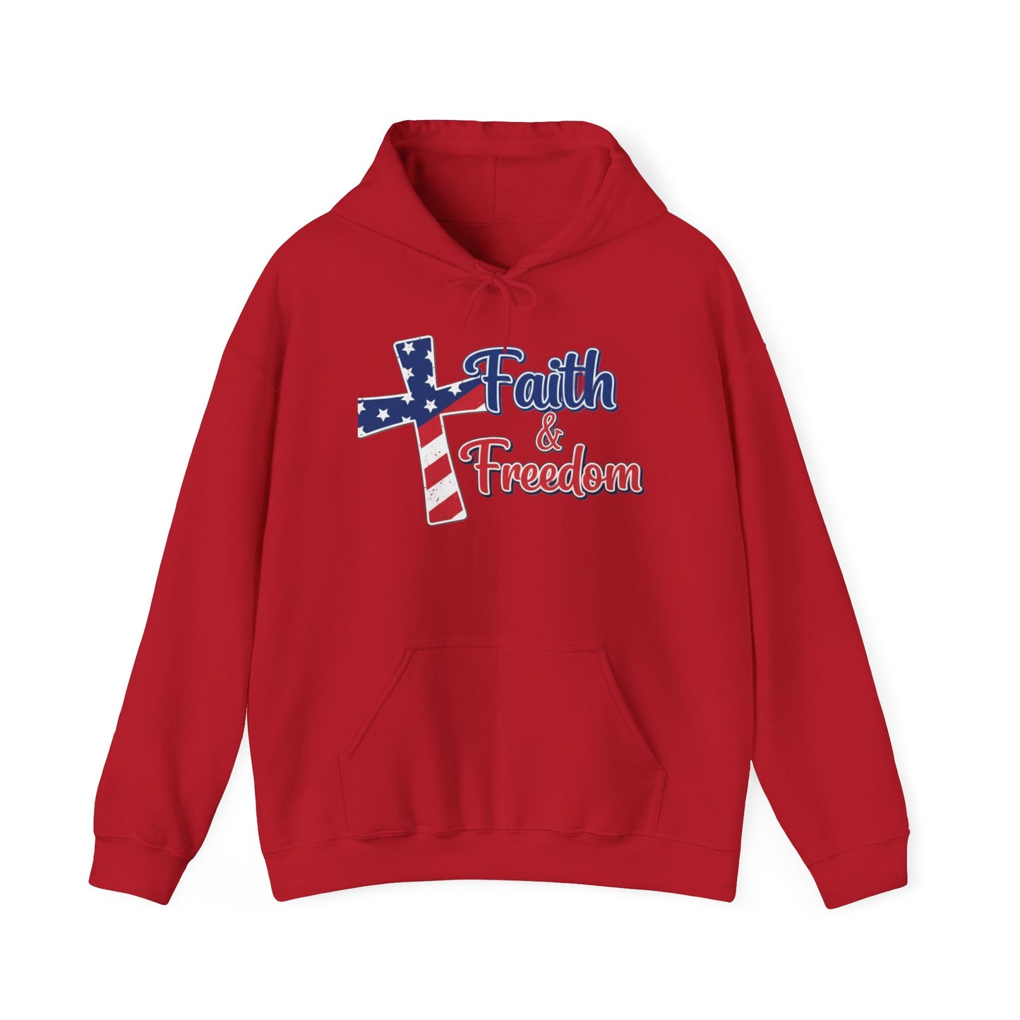 FAITH AND FREEDOM - MEDIUM-HEAVY WEIGHT HOODIE