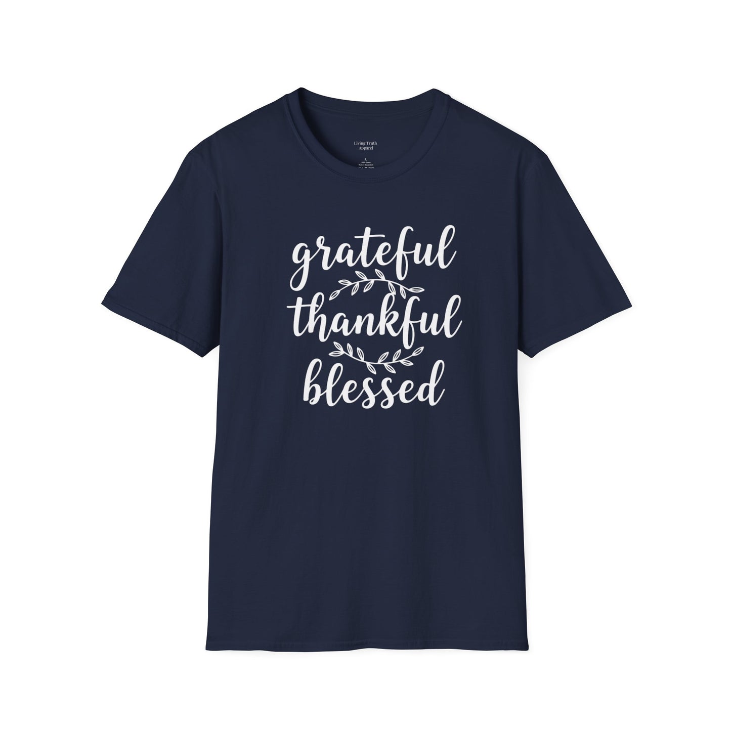 GRATEFUL THANKFUL BLESSED - PREMIUM T-SHIRT