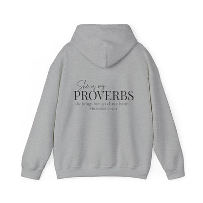 SHE IS MY PROVERBS - MEDIUM-HEAVY WEIGHT HOODIE