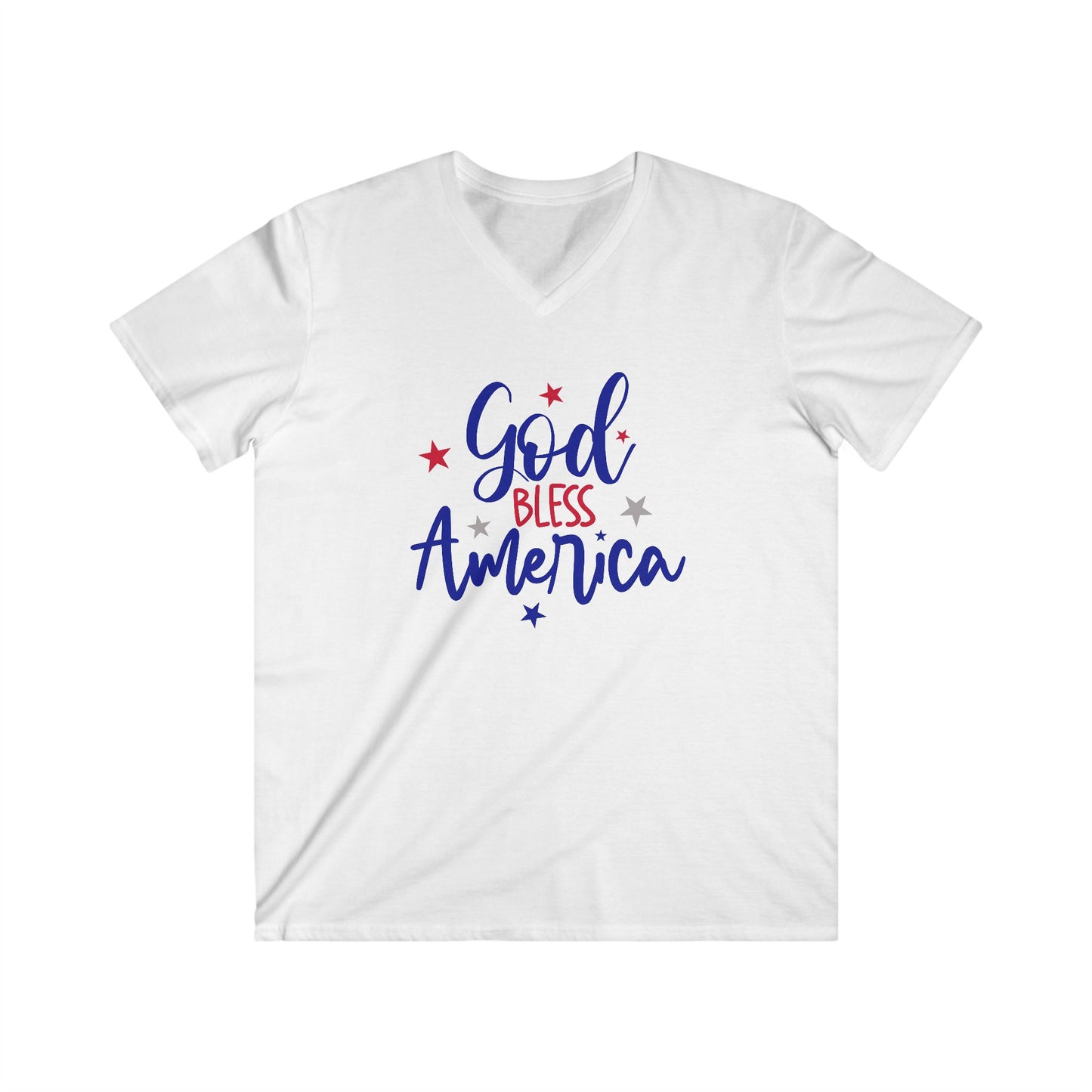 GOD BLESS AMERICA - V-NECK PREMIUM T-SHIRT
