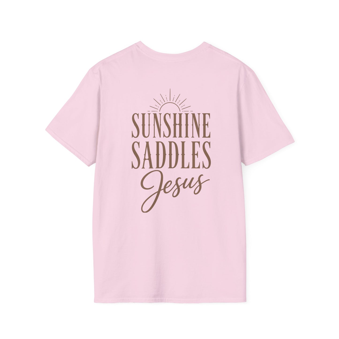JESUS SUNSHINE SADDLES - PREMIUM T-SHIRT