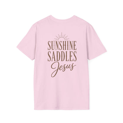 JESUS SUNSHINE SADDLES - PREMIUM T-SHIRT