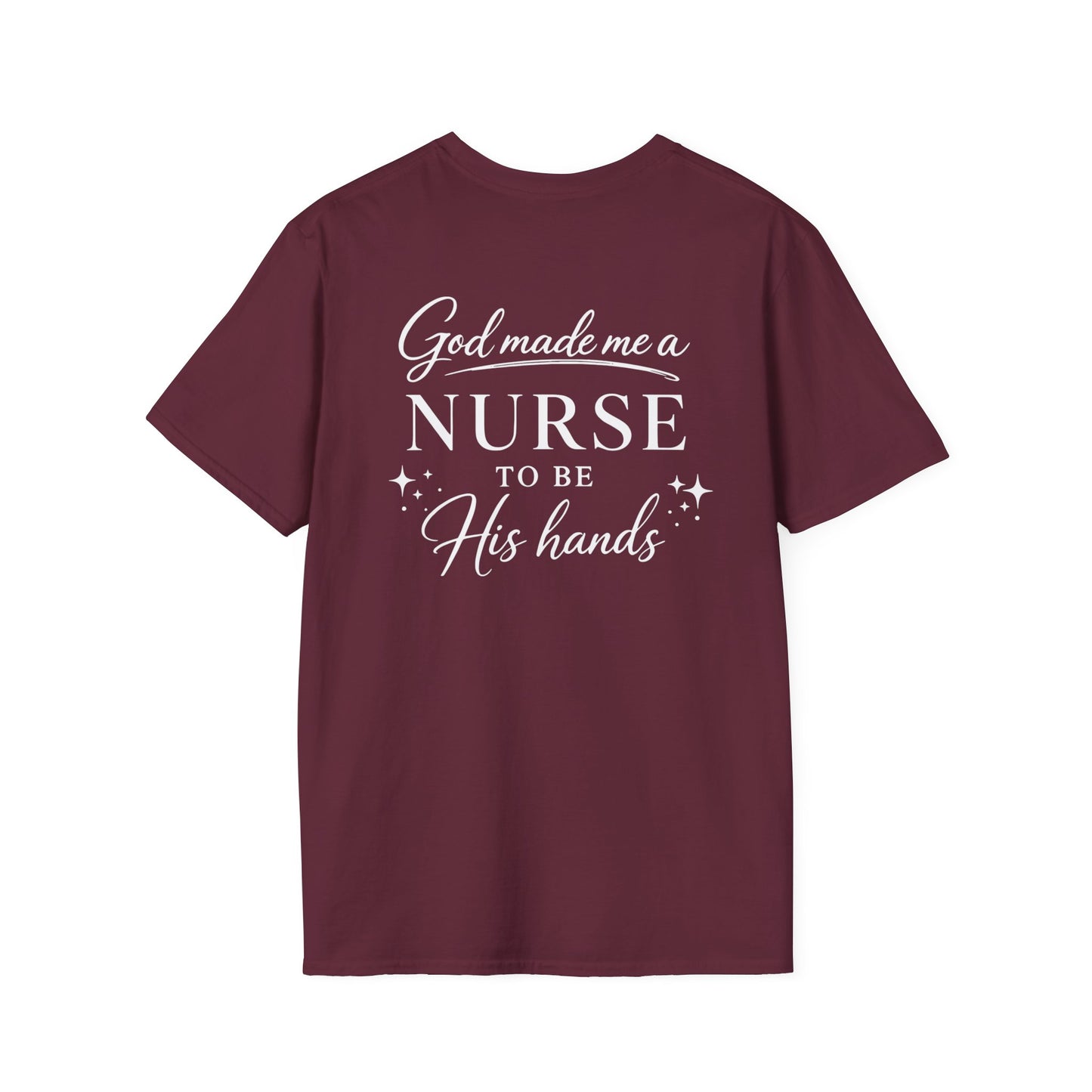 GOD MADE ME A NURSE - PREMIUM T-SHIRT