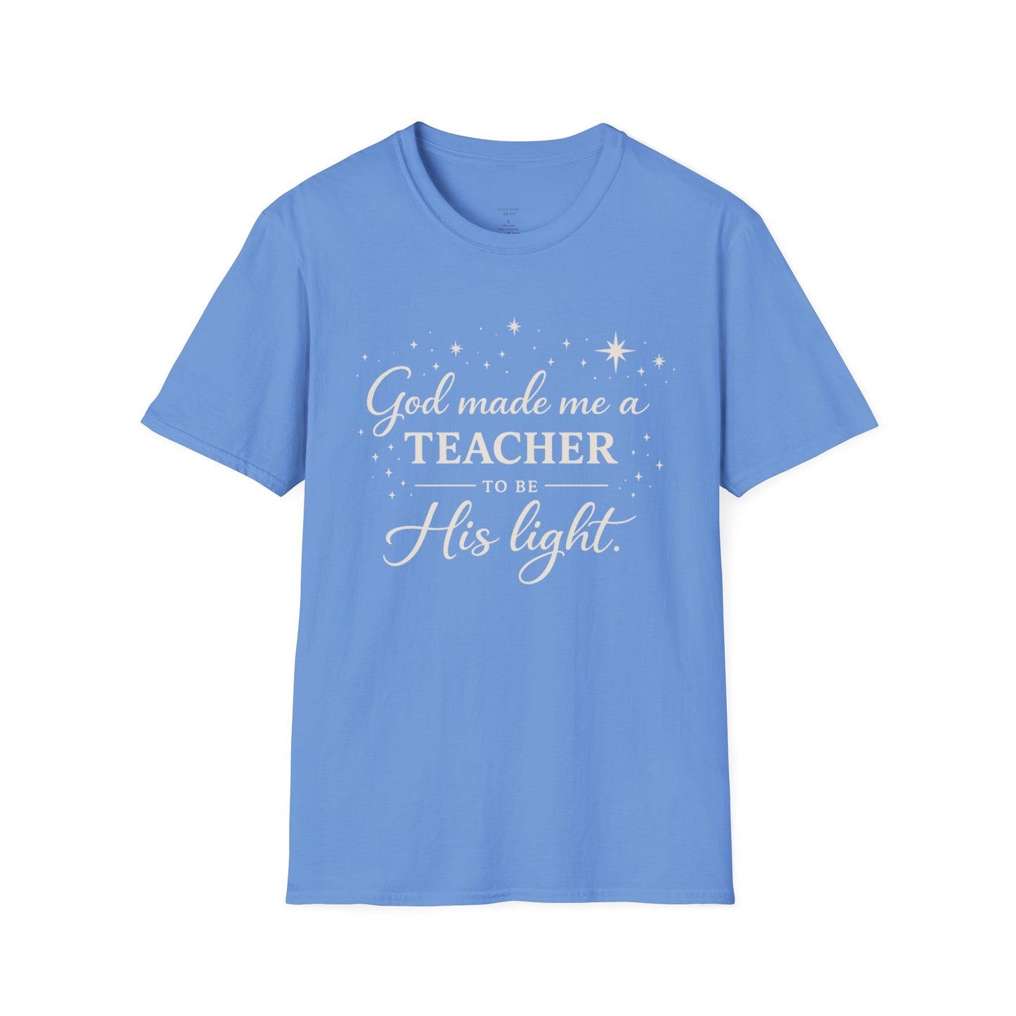 GOD MADE ME A TEACHER/FRONT ONLY - PREMIUM-T-SHIRT
