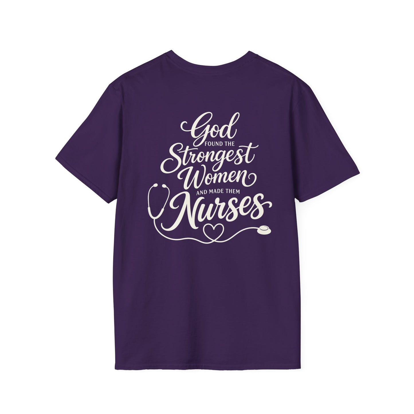 GOD FOUND NURSES STETHOSCOPE - PREMIUM T-SHIRT