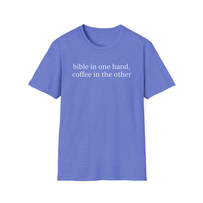 BIBLE IN ONE HAND - PREMIUM T-SHIRT