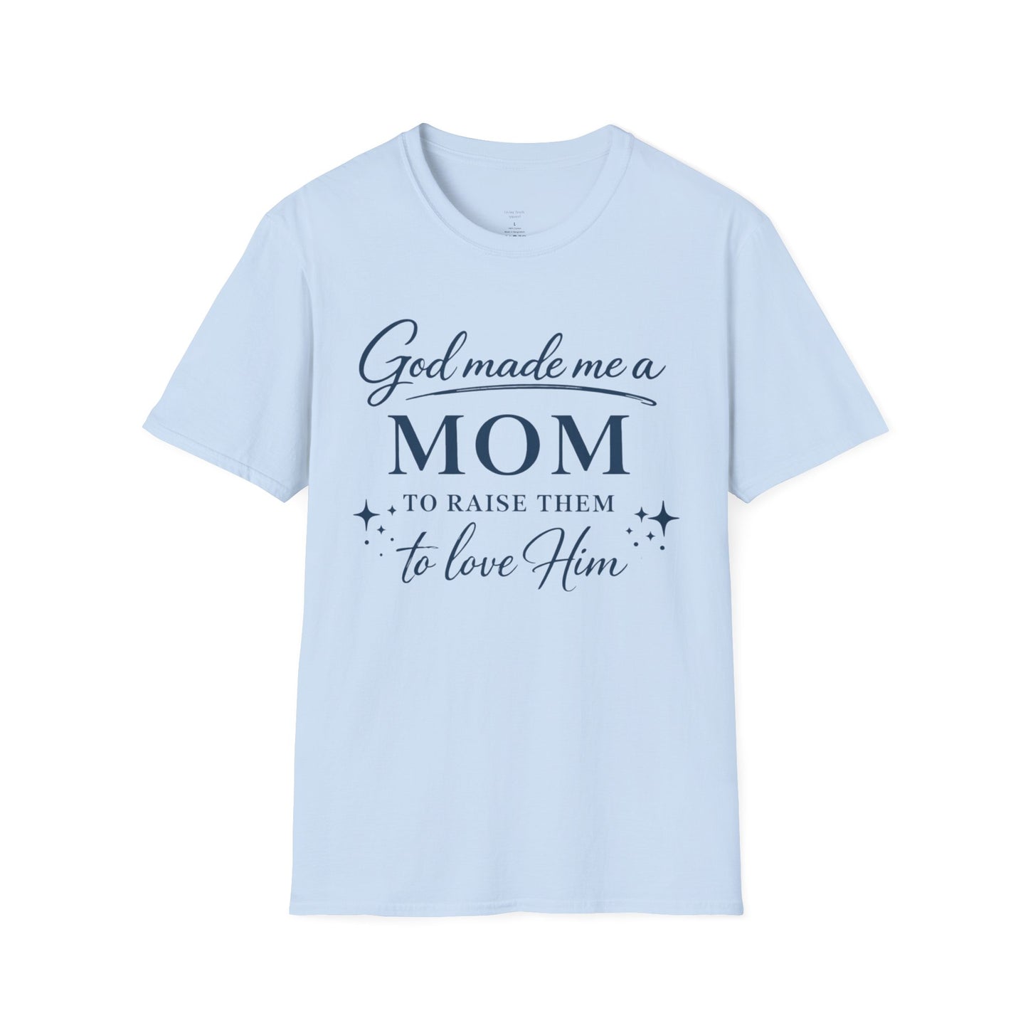 GOD MADE ME A MOM FRONT ONLY - PREMIUM-T-SHIRT