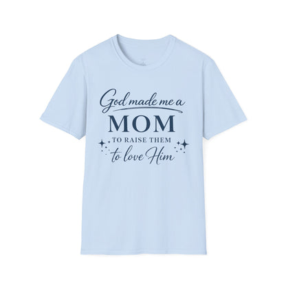 GOD MADE ME A MOM FRONT ONLY - PREMIUM-T-SHIRT