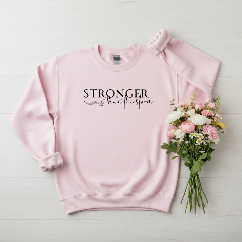 STRONGER THAN THE STORM - MEDIUM-HEAVY WEIGHT SWEATSHIRT  —