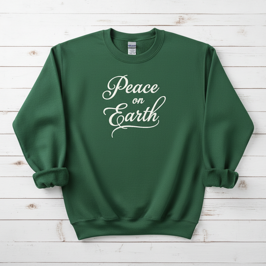 PEACE ON EARTH - MEDIUM-HEAVY WEIGHT SWEATSHIRT