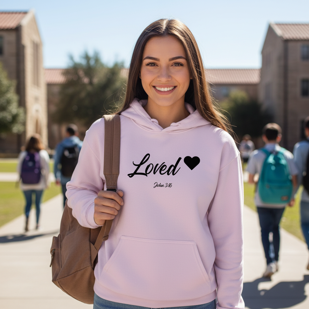 LOVED - MEDIUM - HEAVY WEIGHT HOODIE