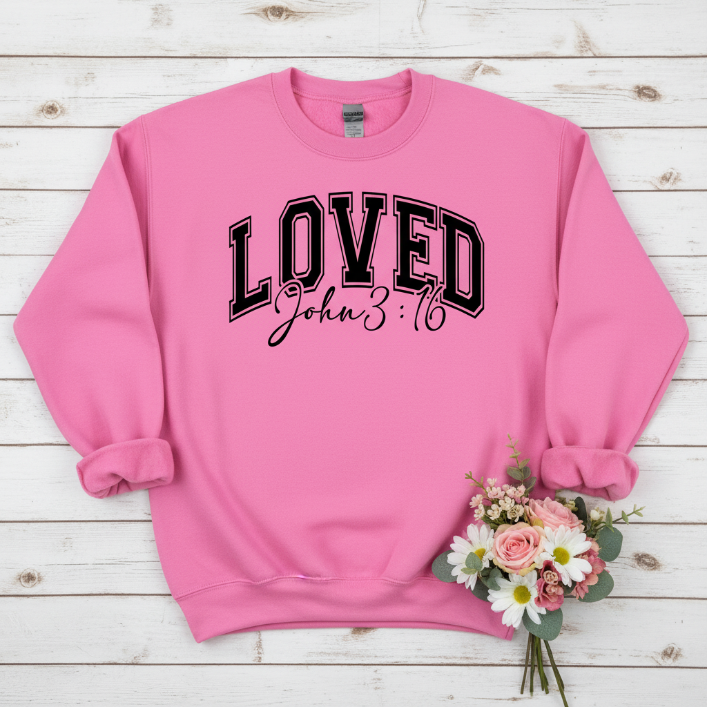 LOVED 3:16 - MEDIUM - HEAVY WEIGHT SWEATSHIRT