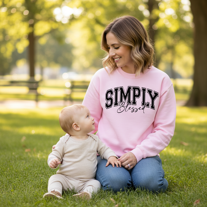 SIMPLY BLESSED - MEDIUM-HEAVY WEIGHT SWEATSHIRT