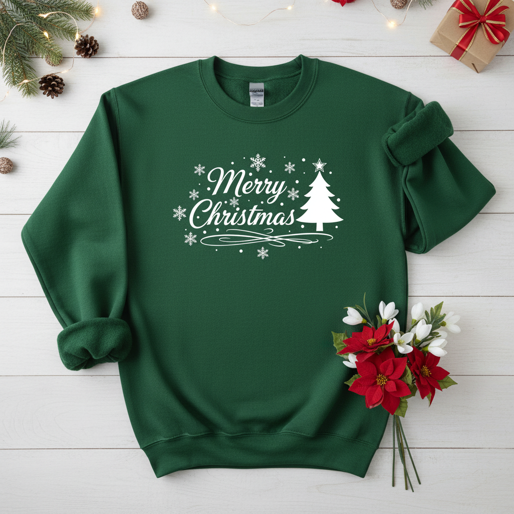 MERRY CHRISTMAS - MEDIUM-HEAVY WEIGHT SWEATSHIRT
