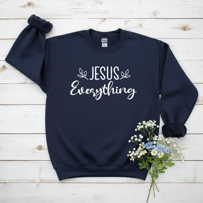 JESUS EVERYTHING - MEDIUM-HEAVY WEIGHT SWEATSHIRT
